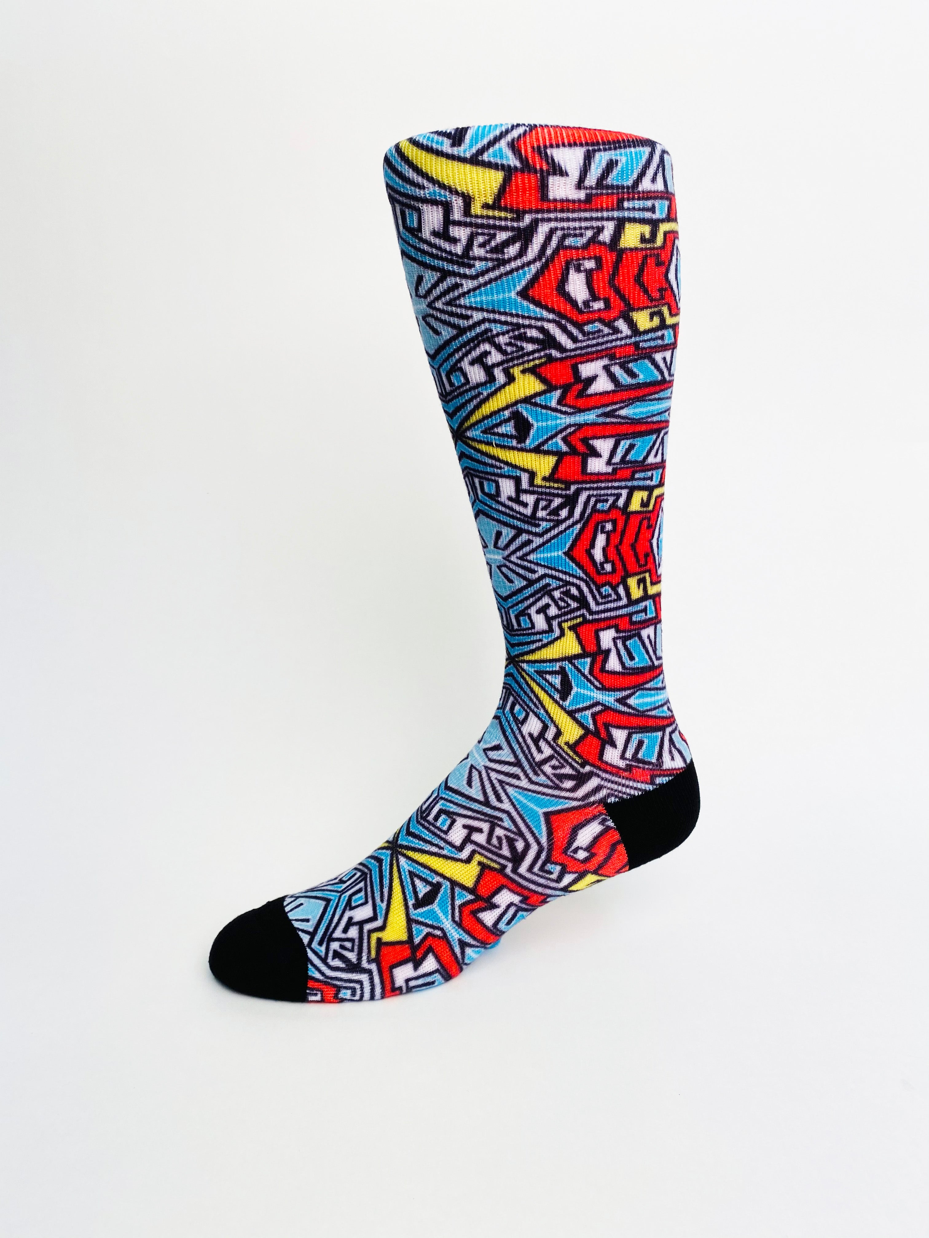 Geometric Printed Bike Sock