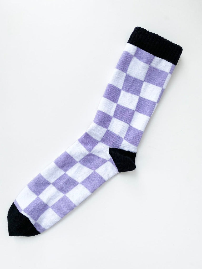 Checkers Printed Sock (2 Colors)