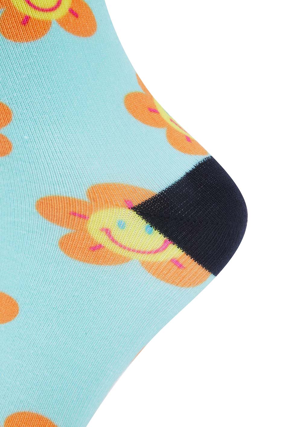 Daisy Smiley Printed Sock (3 Colors)