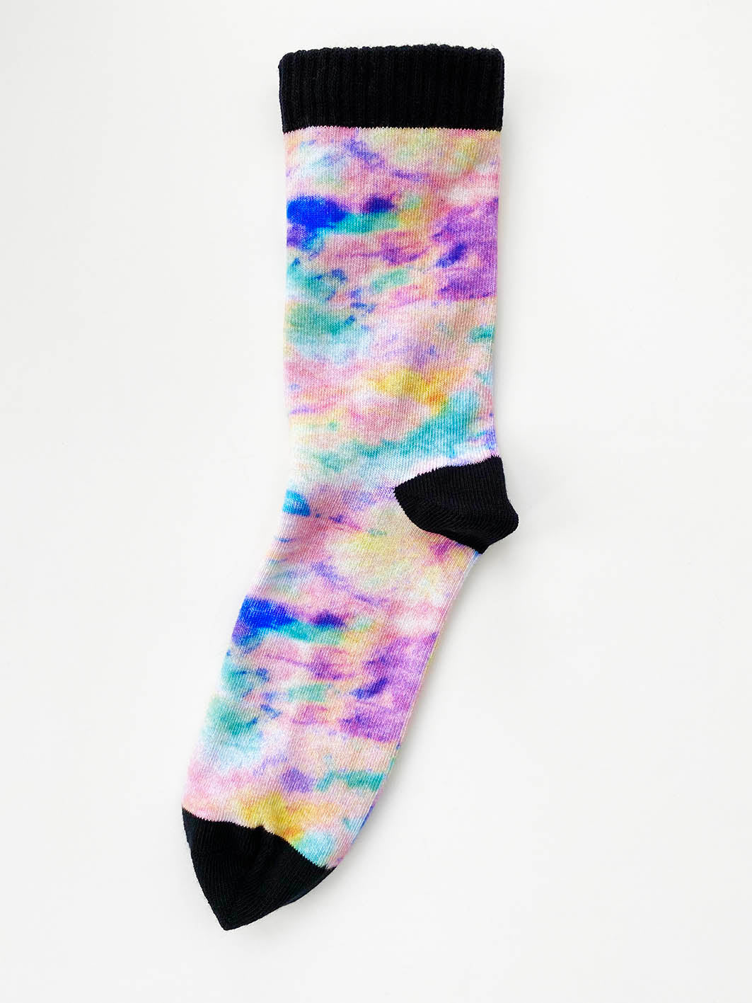 Multicolor Tie Dye Printed Sock