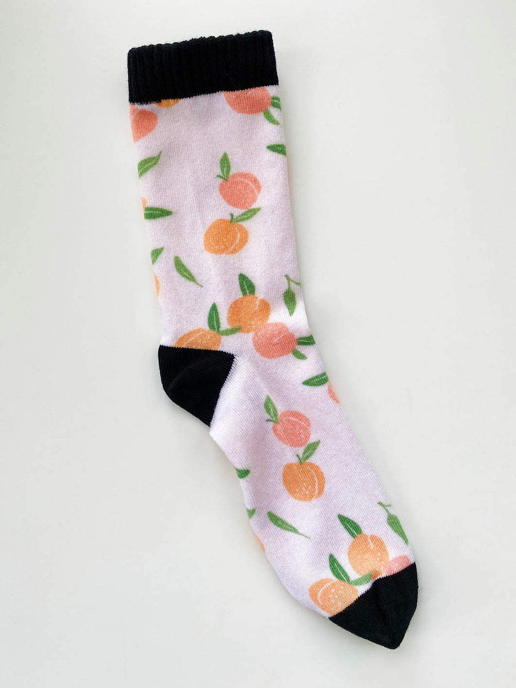 Peach Pattern Printed Sock