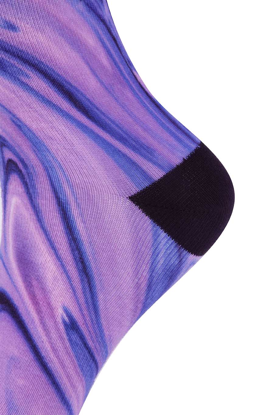 Indigo Liquid Marble Printed Sock