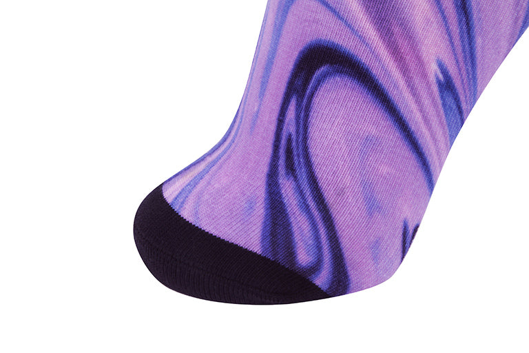 Indigo Liquid Marble Printed Sock