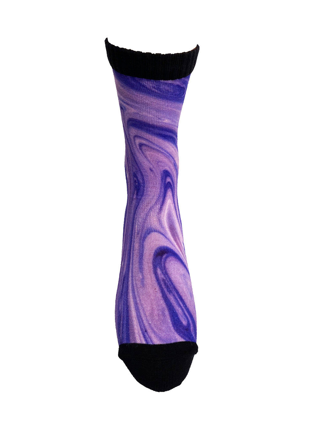 Indigo Liquid Marble Printed Sock
