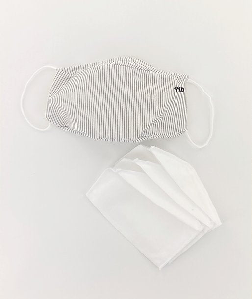 Gen 3 Mask with N95 Comparable Filter 3 Pack (3D 1Cut)    1 washable mask shell and 3 replaceable N95 comparable filters One N95 comparable filter may be used for 3-4 days; dispose of after each use Tight-knit polyester outer layer with anti-microbial treatment Inner cotton layer to keep skin dry and comfortable Fits your face with enough volume to breathe Flexible wire nose strip Comfortable ear loop straps Protects the wearer from airborne and liquid particles