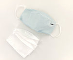 Gen 3 Mask with N95 Comparable Filter 3 Pack (3D 1Cut)    1 washable mask shell and 3 replaceable N95 comparable filters One N95 comparable filter may be used for 3-4 days; dispose of after each use Tight-knit polyester outer layer with anti-microbial treatment Inner cotton layer to keep skin dry and comfortable Fits your face with enough volume to breathe Flexible wire nose strip Comfortable ear loop straps Protects the wearer from airborne and liquid particles