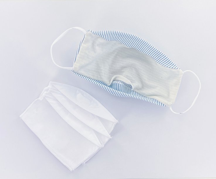 Gen 3 Mask with N95 Comparable Filter 3 Pack (3D 1Cut)    1 washable mask shell and 3 replaceable N95 comparable filters One N95 comparable filter may be used for 3-4 days; dispose of after each use Tight-knit polyester outer layer with anti-microbial treatment Inner cotton layer to keep skin dry and comfortable Fits your face with enough volume to breathe Flexible wire nose strip Comfortable ear loop straps Protects the wearer from airborne and liquid particles